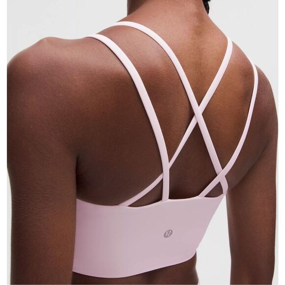 LULULEMON like a cloud PINK SPORT BRA TOP size Small - Picture 2 of 7